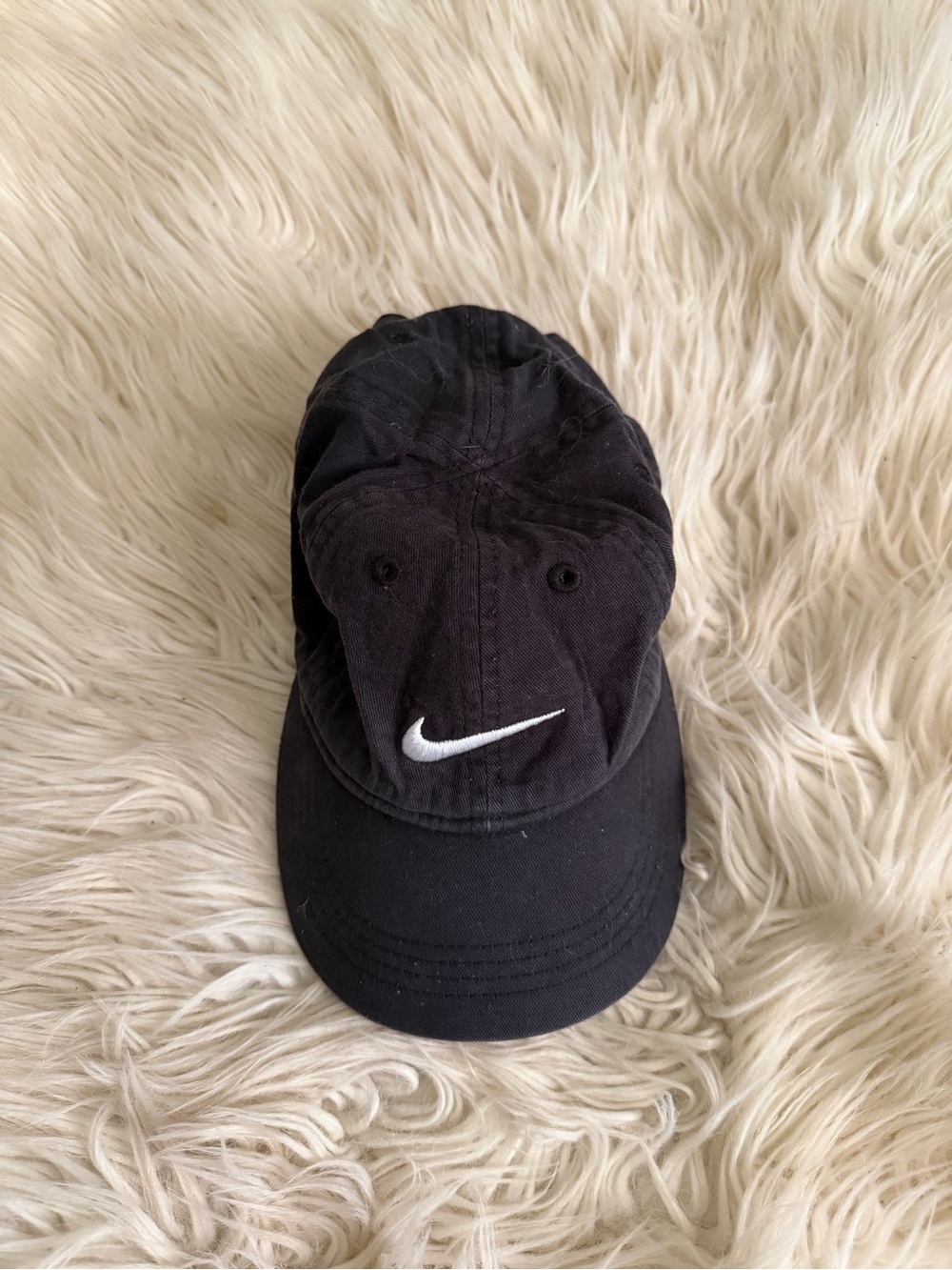 Nike Kids Black Swoosh Baseball Cap